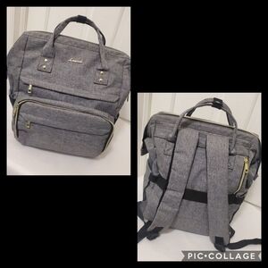 LOVEVOOK Laptop Backpack/top handle Bag Grey, Versatile, Business Casual